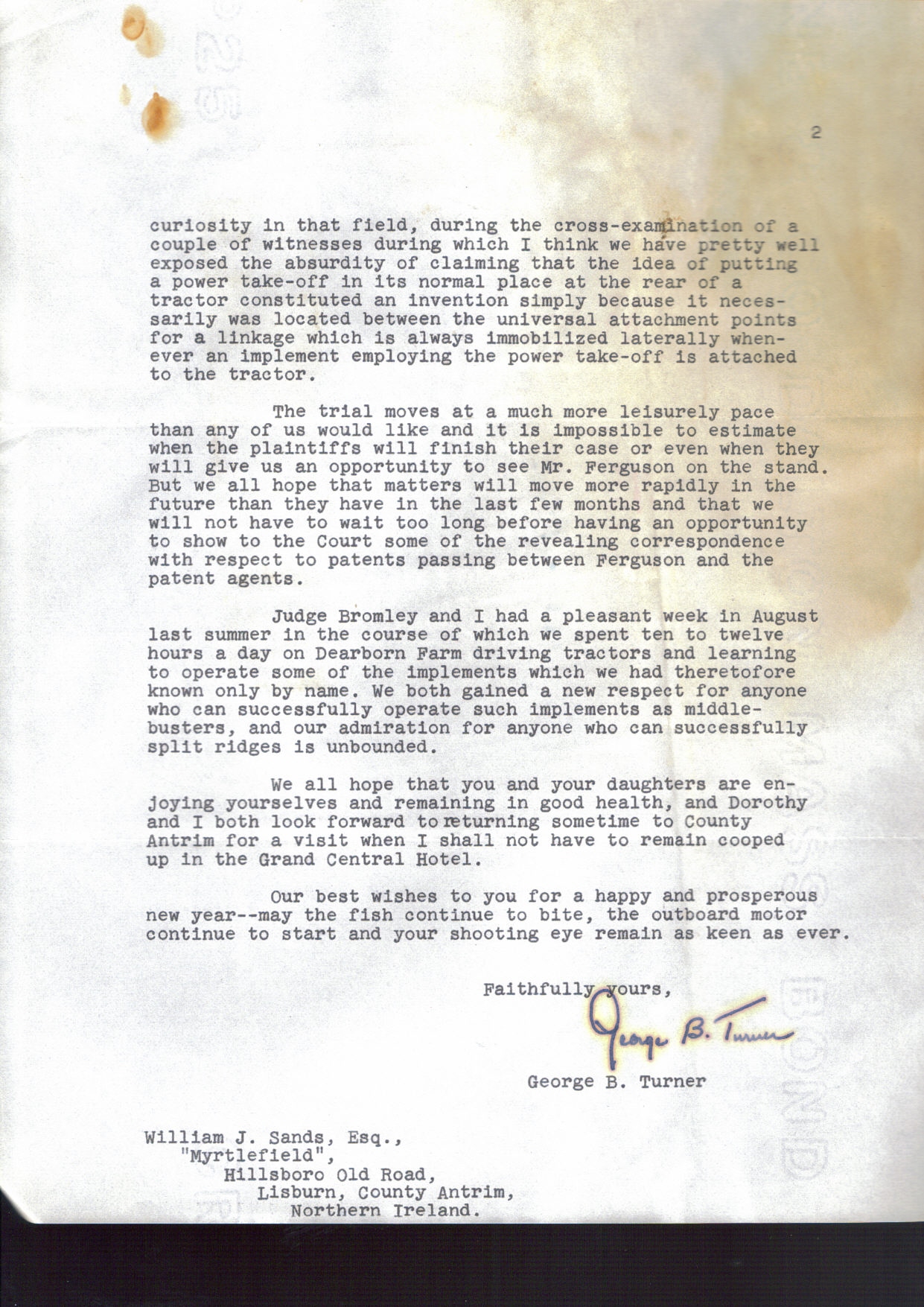 First page of Correspondence dated 7 January 1952, 7 January 1952