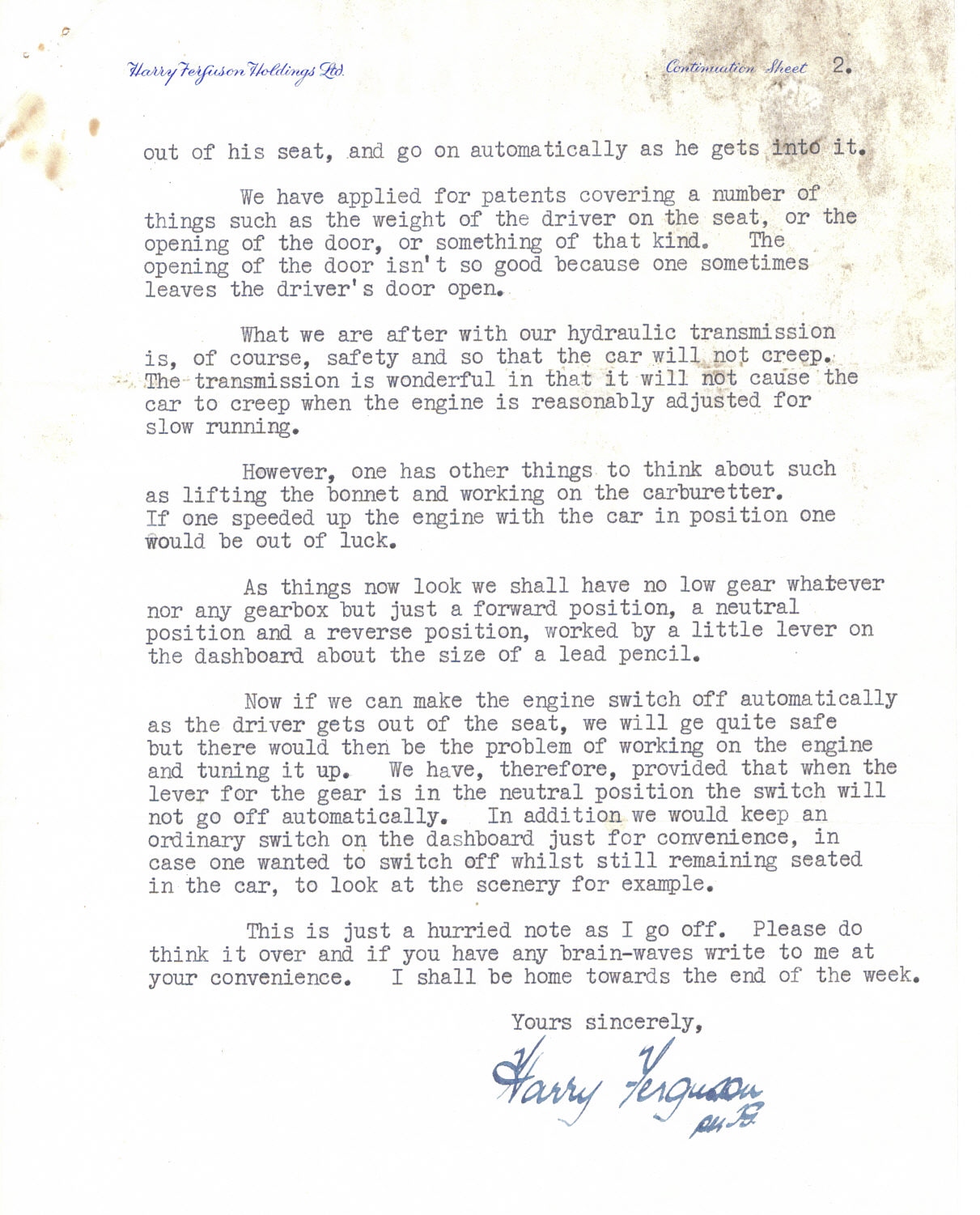 First page of Correspondence dated 7 March 1955, 7 March 1955