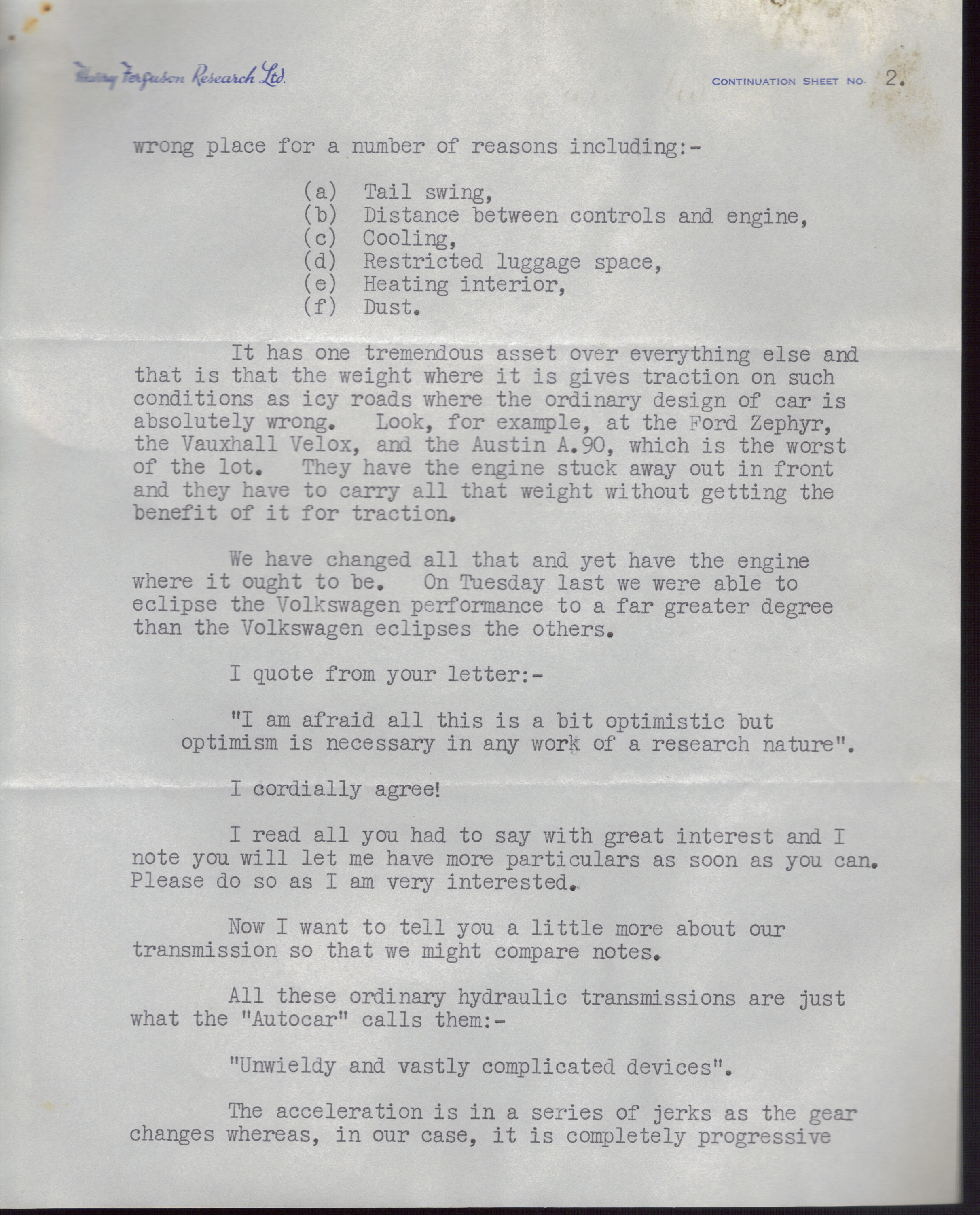 First page of Correspondence dated 22 April 1955, 22 April 1955