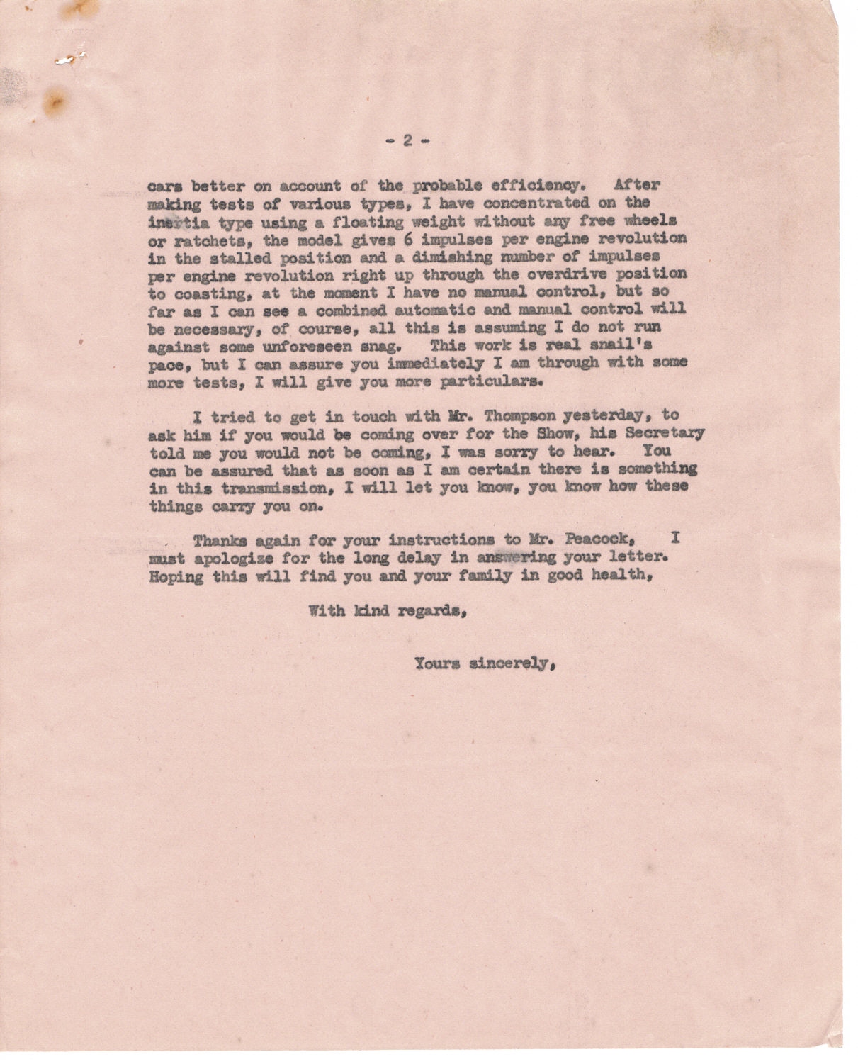 First page of Correspondence dated 11 May 1955, 11 May 1955