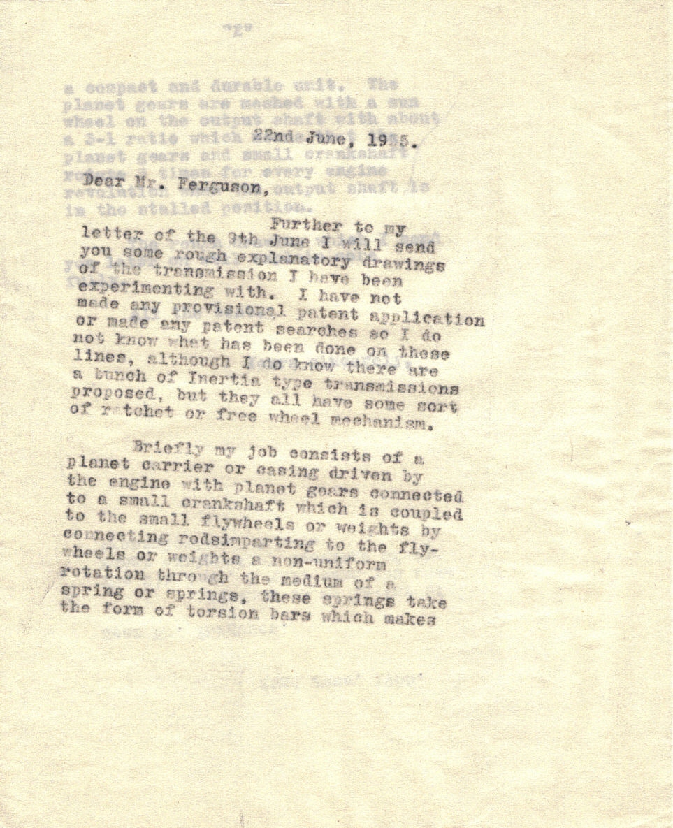 First page of Correspondence dated 22 June 1955, 22 June 1955