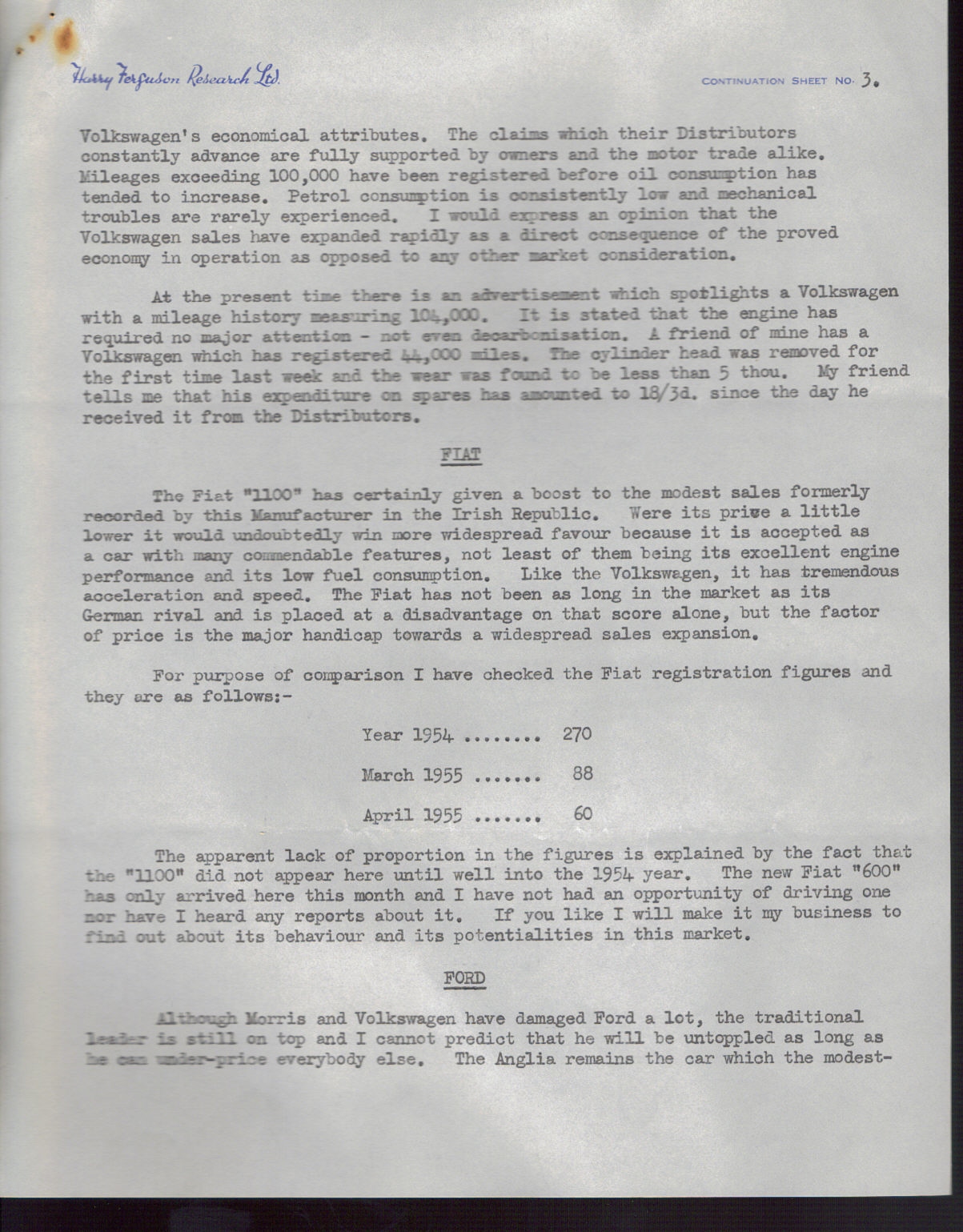 First page of Correspondence dated 27 June 1955, 27 June 1955