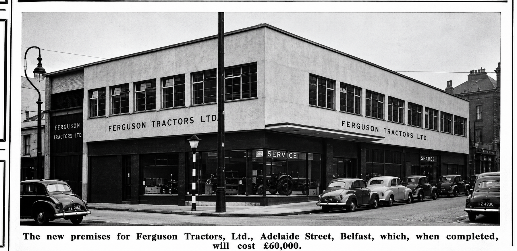 New premises of Ferguson Tractors Ltd. in Adelaide Street, Belfast